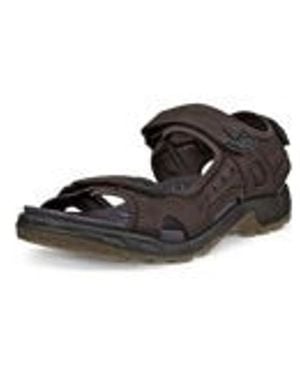 Ecco Offroad S Brown Waxy Leather S Sandals 822184-02178 - Black