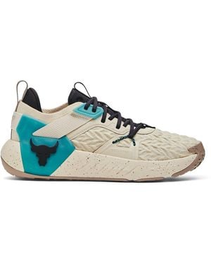 Under Armour Ua Project Rock 6 Training Shoes S Brown 14 Uk - Blue