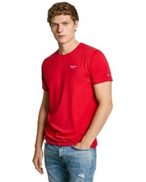 Pepe Jeans Original Basic 3n T-Shirt - Rot