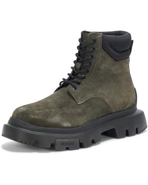 HUGO Lace Up Chunky Boot Fashion - Brown