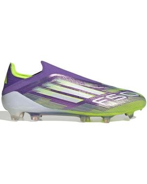 adidas Adult Purrus/ftwwht/luclem F50 Elite Ll Fg Purple Rushftwr White/lucid Lemon 10 Us - Blue