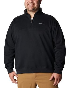 Columbia S Hart Mountain Ii Half Zip Fleece Jacket - Black