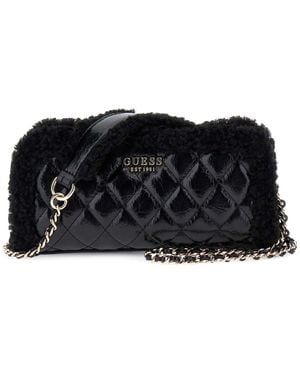 Guess Umhängetasche Cristi Top Zip Crossbody Bag Black schwarz