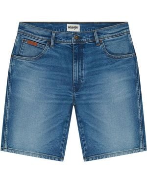 Wrangler Texas Shorts Pantaloncini in Denim - Blu