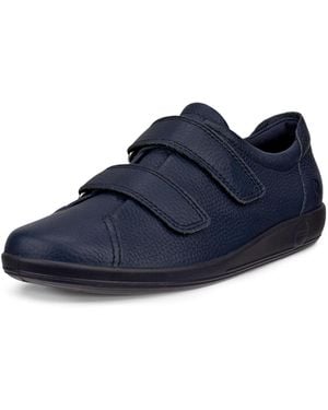 Ecco Soft 2 Strap Casual Trainers - Black