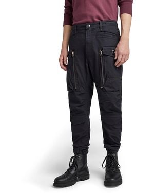 G-Star G-Star Para Hombre Pantalones cargo Long Pocket Zip Relaxed Tapered - Negro