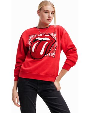 Desigual The Rolling Stones Red Jumper 23wwsk30