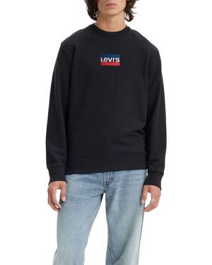 Levi's Standard Graphic Crew Sudadera Hombre Mini Sportswear Srt Crew Pirate Black - Negro