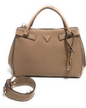 Guess Sac femme main/bandoulière Serenova pale mocha - Marron