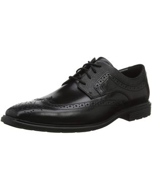 Rockport Dustyn Waterproof Wingtip Brogues - Black