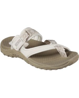 Skechers Flip Flop Reggae Trailway para mujeres - Metálico