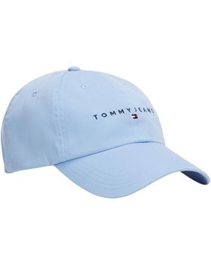 Tommy Hilfiger S Tjw Linear Logo 6 Panel Aw0aw16868 Cap - Blue