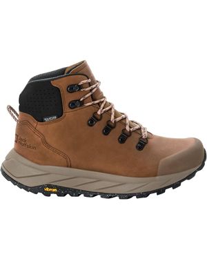 Jack Wolfskin Mid Cut Hiking Shoe - Brown