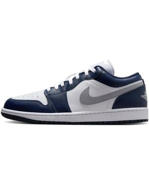 Nike Air Jordan 1 Low Trainers 553558 - Blue