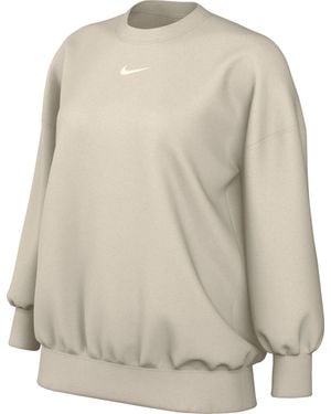 Nike Sportswear Phoenix Fz4270 Oversized Fleece Sweatshirt Voor Met Ronde Hals - Naturel