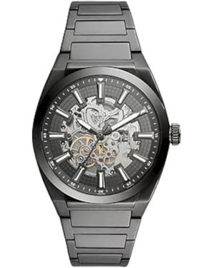 Fossil Orologio da uomo automatico Everett in acciaio inossidabile color fumé - Multicolore