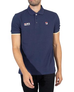 Fila Polo da uomo Pablo con punta a costine - Blu