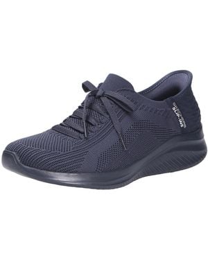 Skechers Ultra Flex 3.0 Pure Colour Textile Women's Dark Navy Trainers - Uk 4 - Blue