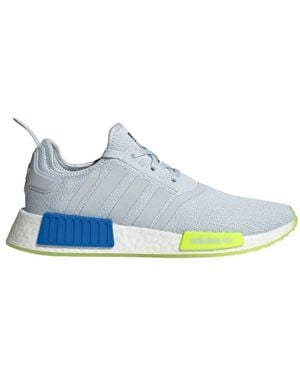 adidas Mens Nmd R1 Lace Up Trainers Shoes Casual - Green, Halo Blue, 6.5 Uk