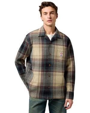 Wrangler Maglietta da Uomo LS CJ Resort - Nero