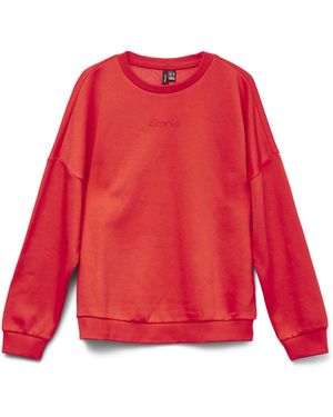 Vero Moda Vmpernille Bea Ls Sweat Box JRS - Rot