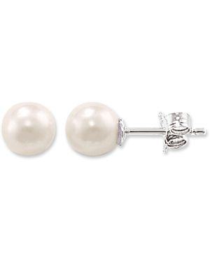 Thomas Sabo Stud Earrings Freshwater Pearl 925 Sterling Silver H1430-028-14 - White