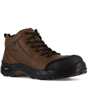 Reebok Rb4444 S Tiahawk Safety Composite Toe Waterproof Sport Hiker Boot Brown Work - Black