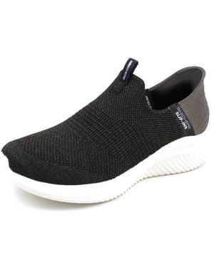 Skechers Hands Free Slip Ins Ultra Flex 3.0 Smooth Step Sneaker - Black