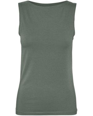 Vero Moda VMPANDA MODAL SL TOP JRS - Grün