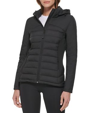 Calvin Klein Womens Outerwear Puffer,black,x-large
