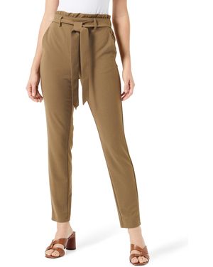 Vero Moda Vmliva Hw Paperbag Tapered Pant Noos Jersey Trousers - Natural