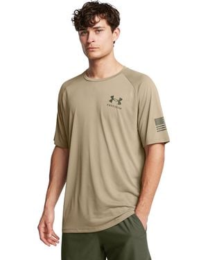 Under Armour Freedom Tech -T-Shirt - Natur