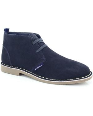 Ben Sherman Hemmings Retro Ankle Boots - Blue