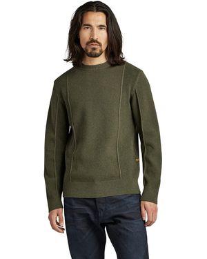 G-Star Structure Knitted Pullover - Grün