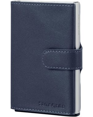Samsonite Alu Fit Slg - Wallet, 10.2 Cm, Blue (blue)