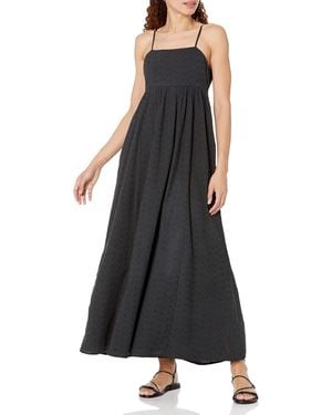 The Drop , abito lungo da donna Shyla in cotone ricamato, nero, XL