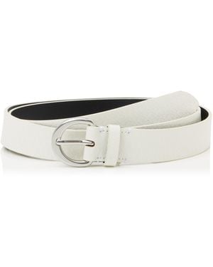 Calvin Klein Classic Buckle 3.0 Cm Leather Belt - Black