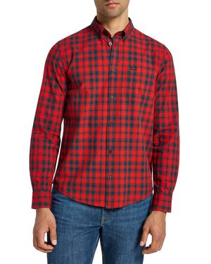 Lee Jeans Button Down Maglietta - Rosso