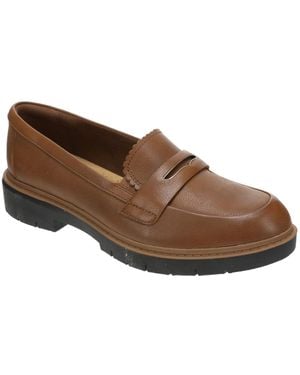 Clarks Westlynn Glow Penny mocassini donna - Marrone