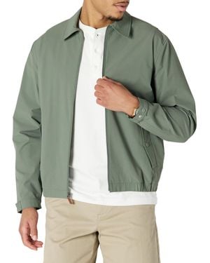 Amazon Essentials Relaxed-fit Lightweight Stretch Zip-up Bomber Jacket - Green