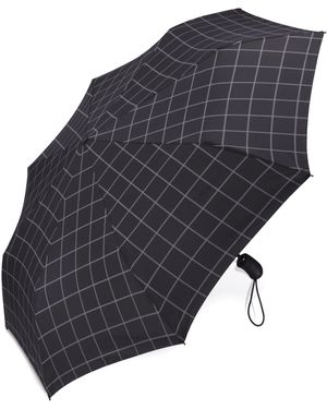 Esprit Parapluie de poche 31 cm Noir à carreaux