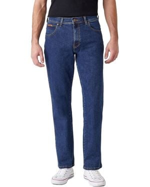 Wrangler Texas Stretch Regular Fit Jeans,blue