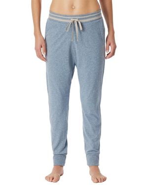 Schiesser Schlafose lang mit Bündchen bequem-Mix + Relax Pyjamaunterteil - Blau