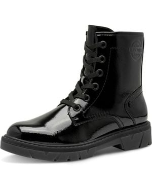 S.oliver Schnürstiefelette flach - Schwarz