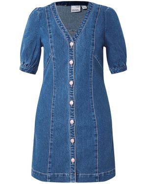 Vero Moda Vmmelody Yo342-Mini 2/4 Abito in Jeans - Blu