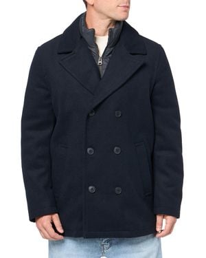Levi's Classic Double-breasted Wool-blend Peacoat - Blue