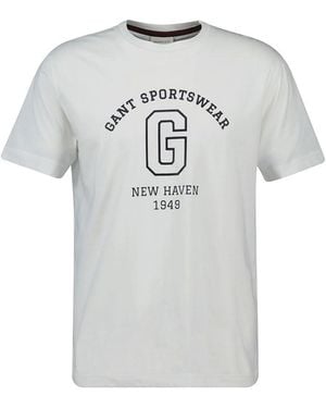 GANT Graphic SS Tshirt T-Shirt - Grigio