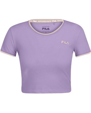 Fila Tivoli Cropped Tee Maglietta - Viola