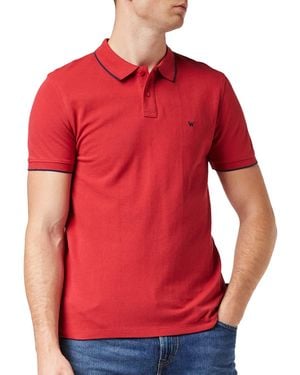 Wrangler PIQUE POLO - Rosso