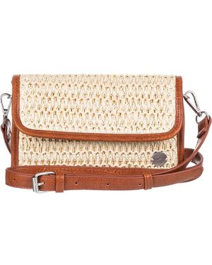 Roxy Small Straw Bag For - Natural